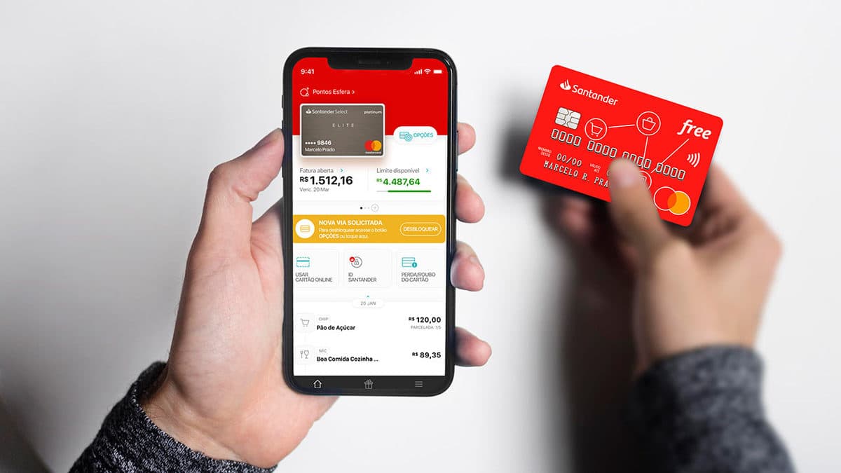 desbloquear cartão de crédito Santander Way